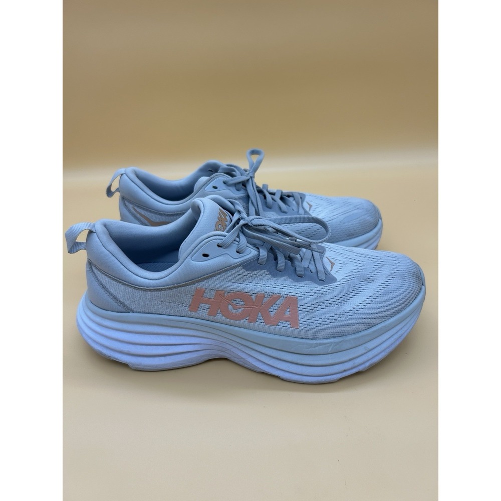 Hoka One One Bondi 8 Shoes Harbor Mist/Lunar Rock Women's Size 10B